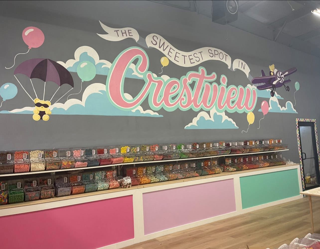 Sweetest Spot in Crestview candy wall mural